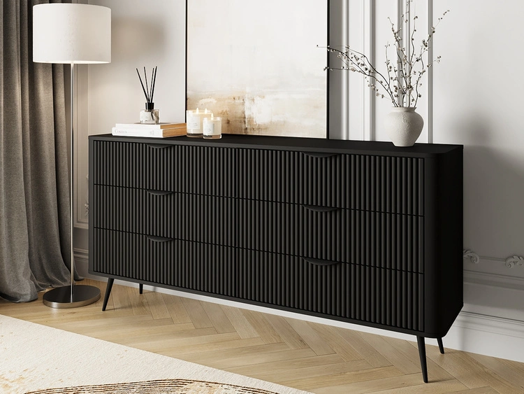 Kommode mit 6 Schubladen Latina Beige