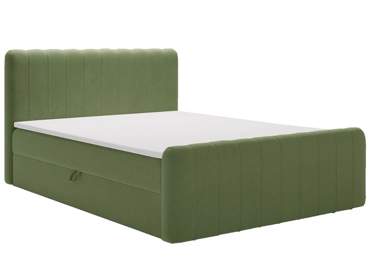 Boxspringbett mit Bettkasten 180x200 Osteno Grün