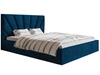 Polsterbett mit Bettkasten und Lattenrost 140x200 Orlo Dunkelblau