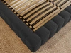 Polsterbett mit Bettkasten und Lattenrost 140x200 Rotto Schwarz