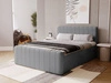 Boxspringbett mit Bettkasten 140x200 Osteno Dunkelgrau