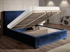 Polsterbett mit Bettkasten und Lattenrost 160x200 Toreto Beige