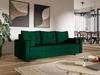 Schlafsofa mit Bettfunktion und Bettkasten Pori Grün