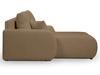 Ecksofa mit Schlaffunktion und Bettkasten Links Adoro Braun