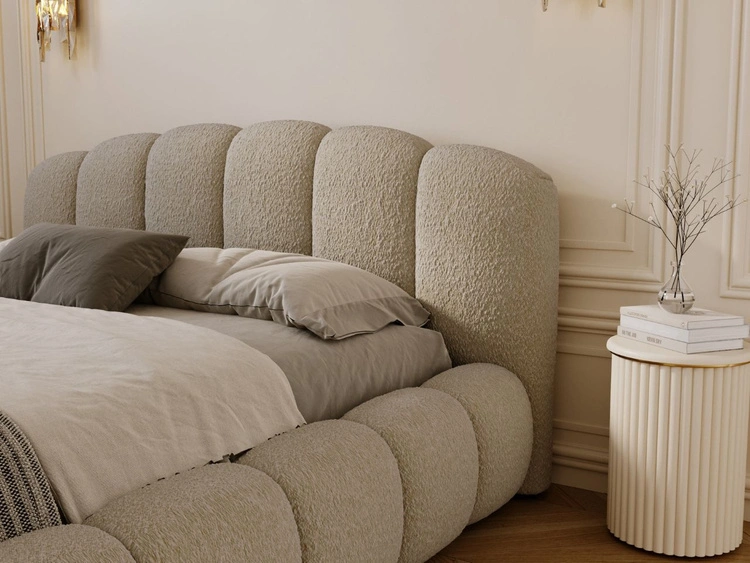 Polsterbett mit Stauraum und Lattenrost 180x200 Cloud Soft Beige