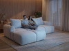 Ecksofa L-Form Links mit Schlaffunktion und Bettkasten Bonno Schwarz