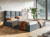 Polsterbett mit Bettkasten und Lattenrost 140x200 Malo Dunkelgrau