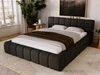 Polsterbett mit Bettkasten und Lattenrost 180x200 Alicante Boucle Schwarz