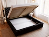 Polsterbett mit Bettkasten und Lattenrost 120x200 Astra Schwarz