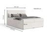 Boxspringbett mit Bettkasten 160X200 Brisa Grau