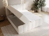 Boxspringbett mit Bettkasten 160x200 Bouclé-Stoff Cloud Beige