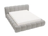 Polsterbett mit Bettkasten und Lattenrost 160x200 Doria Hellgrau