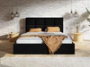 Polsterbett mit Bettkasten und Lattenrost 140x200 Malo Schwarz