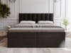 Boxspringbett mit Bettkasten 140x200 Mocca Schwarz