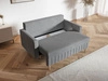 Schlafsofa mit Bettfunktion und Bettkasten Castelo Dunkelgrau