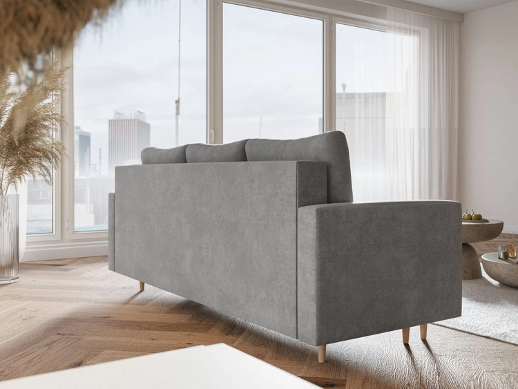 Schlafsofa mit Bettfunktion und Bettkasten Castelo Dunkelblau