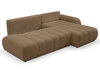 Ecksofa mit Schlaffunktion und Bettkasten Rechts Adoro Braun