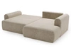 Ecksofa L-Form mit Schlaffunktion und Bettkasten Savana Bis Beige