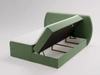 Boxspringbett mit Bettkasten 180x200 Bogota Grün