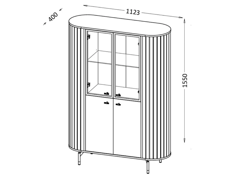 Möbel-Set für Wohnzimmer Soria Kaschmir