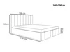 Polsterbett mit Bettkasten und Lattenrost 160x200 Siena Beige