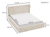 Polsterbett mit Bettkasten und Lattenrost 160x200 Kingston Grau