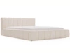 Polsterbett mit Bettkasten und Lattenrost 180x200 Split Creme