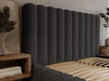 Polsterbett mit Bettkasten und Lattenrost 160x200 Rotto Schwarz
