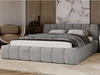 Polsterbett mit Bettkasten und Lattenrost 140x200 Ibiza Grau