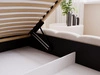 Polsterbett mit Bettkasten und Lattenrost 140x200 Cloud Low Beige