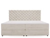 Boxspringbett mit Bettkasten 160x200 Bergamo Beige