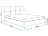 Polsterbett mit Lattenrost 160x200 Luxe Beige
