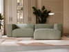 Ecksofa L-Form Rechts Moderne Cord Ecksofa Landi Grün