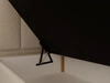 Boxspringbett mit Bettkasten 200x200 Bouclé-Stoff Cloud Beige