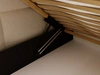 Gepolstertes Jugend-Einzelbett mit Bettkasten und Lattenrost 90x200 Modo One Links Beige