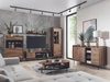 Vitrinenschrank 60 cm Vasa Braun