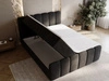 Boxspringbett mit Bettkasten 140x200 Cloud Schwarz