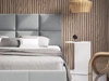 Polsterbett mit Lattenrost 160x200 Luxe Dunkelblau