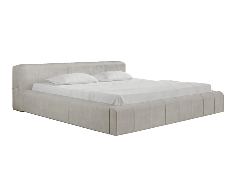 Polsterbett mit Bettkasten und Lattenrost 140x200 Lipari Beige