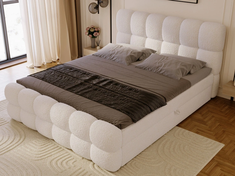Boxspringbett mit Bettkasten 180x200 Modo Beige