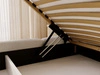 Polsterbett mit Bettkasten und Bettrost 140x200 Sweet Low Beige
